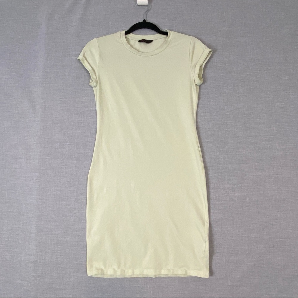 No Boundaries T-Shirt Dress Sz Small Cap Sleeves Light Green